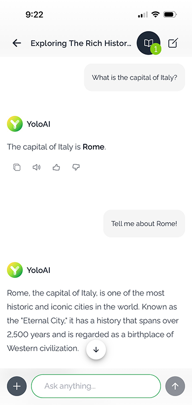That's how it works - YoloAI
